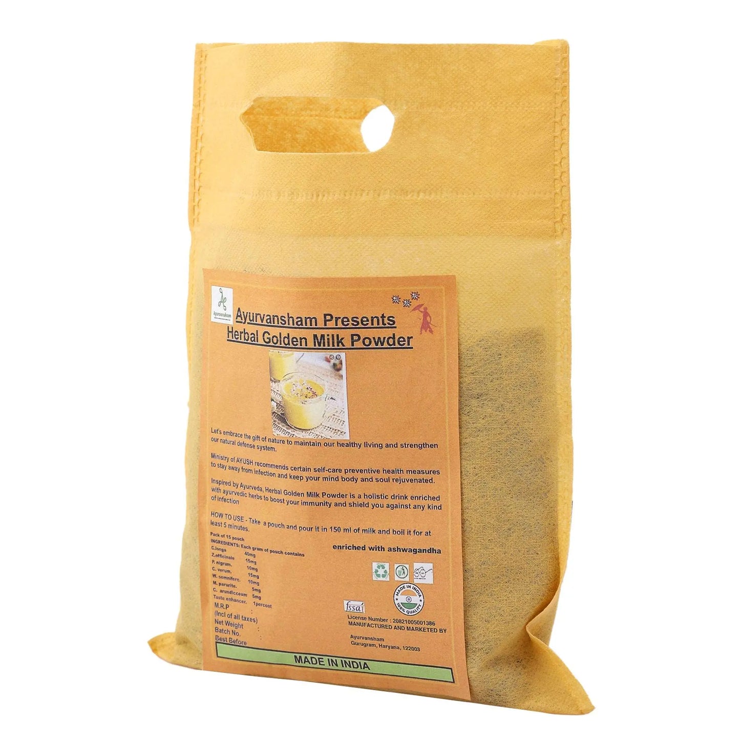 Ayurvansham Golden Turmeric Herbal Milk Powder